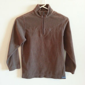 Life Is Good brown 1/2 zip fleece - Kids small